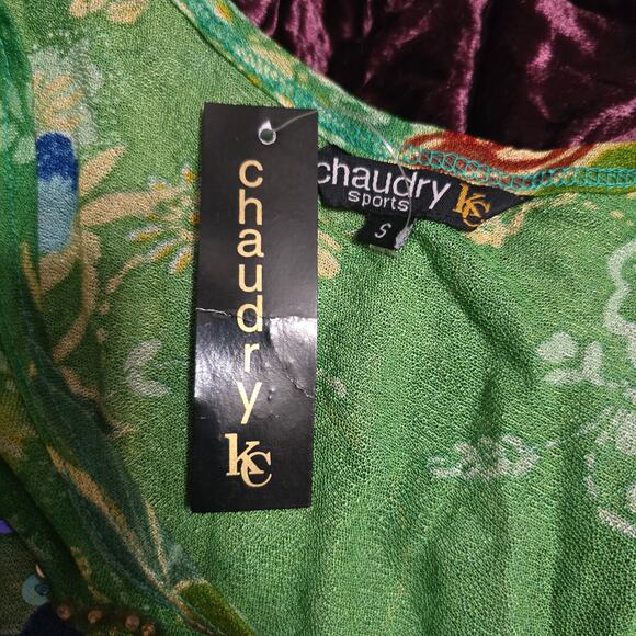 Chaudry KC Sports Viscose Green Tank Size Small - Picture 7 of 7